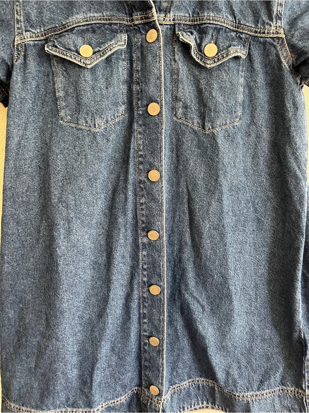 Reformation Harlee Denim Mini Dress - Size 4 - Picture 4 of 7